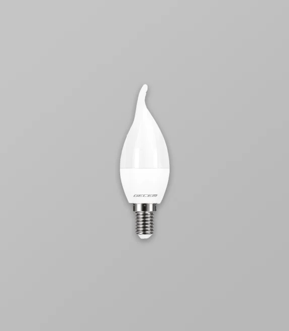 7W E14 Duylu Led Kıvrık Buji Ampul 6500K (C37K)