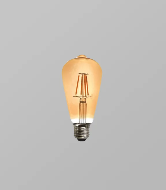 8W Led Flamanlı Rustik E27 Duylu Led Ampul ST64