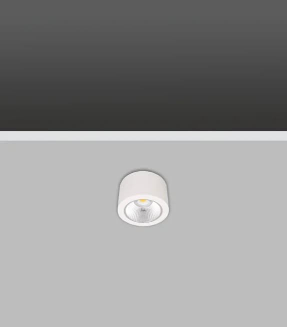 YEDISA 9W 3000K Sıva Üstü COB Ledli Yuvarlak Downlight Armatürler