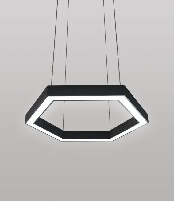 HEXIA 130W 120cm 4000K Altıgen Halka Sarkıt Armatürler