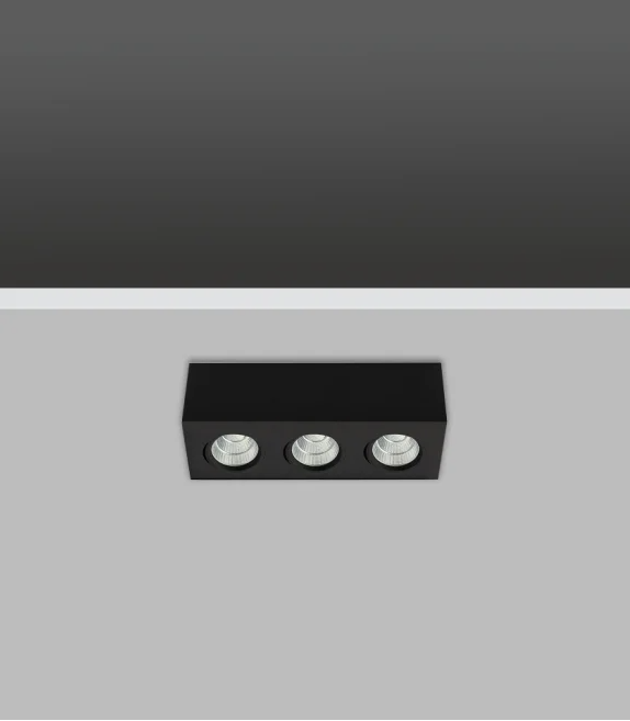 MODULA 3X20W 4000K Sıva Üstü Kare Spot Armatürler
